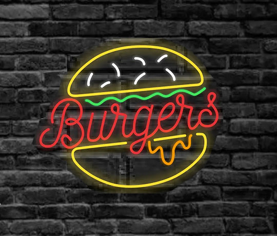 Humburger LED Neon Sign