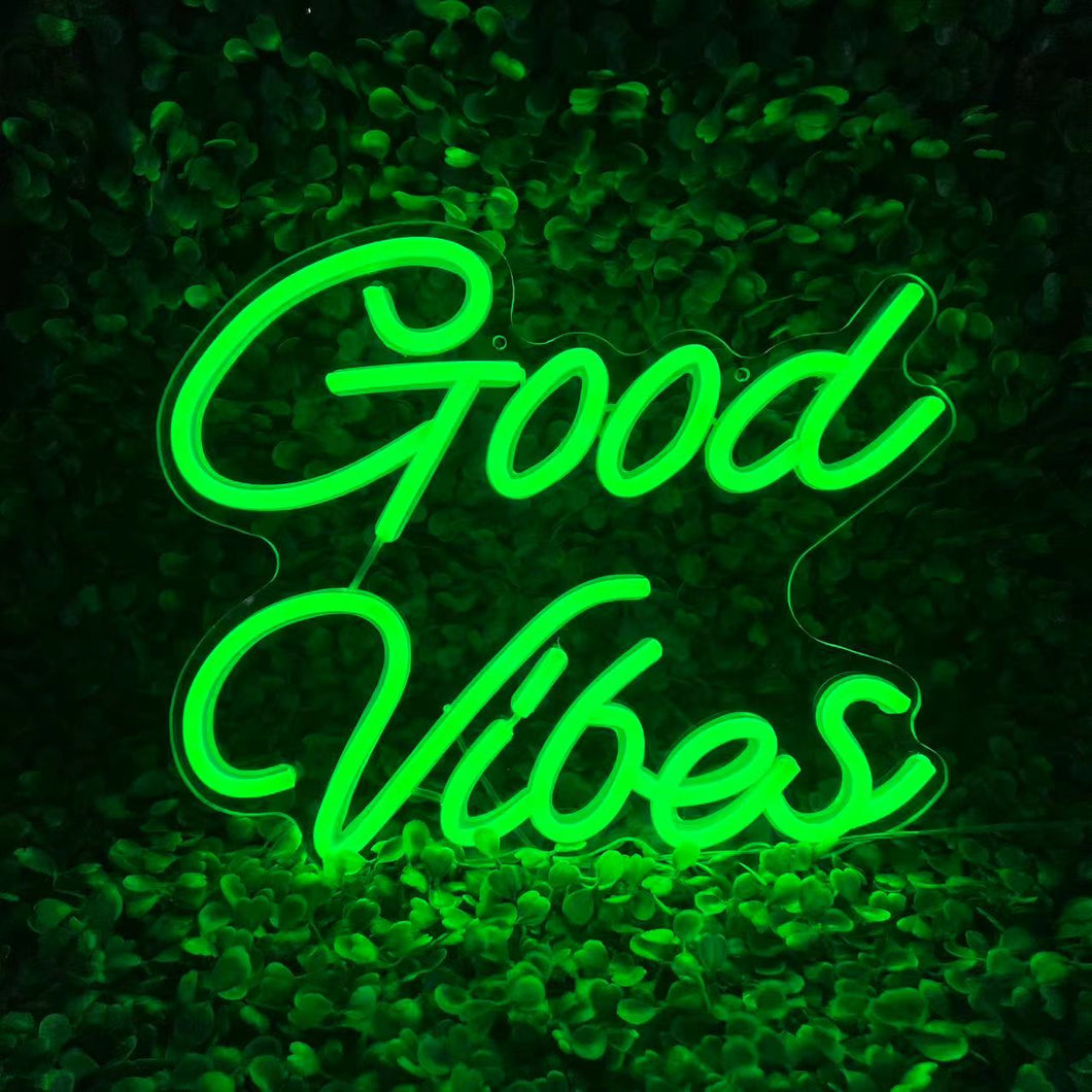 Good Vibes LED Neon Sign