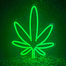 Load image into Gallery viewer, Hemp Leaf LED Light Up Signs
